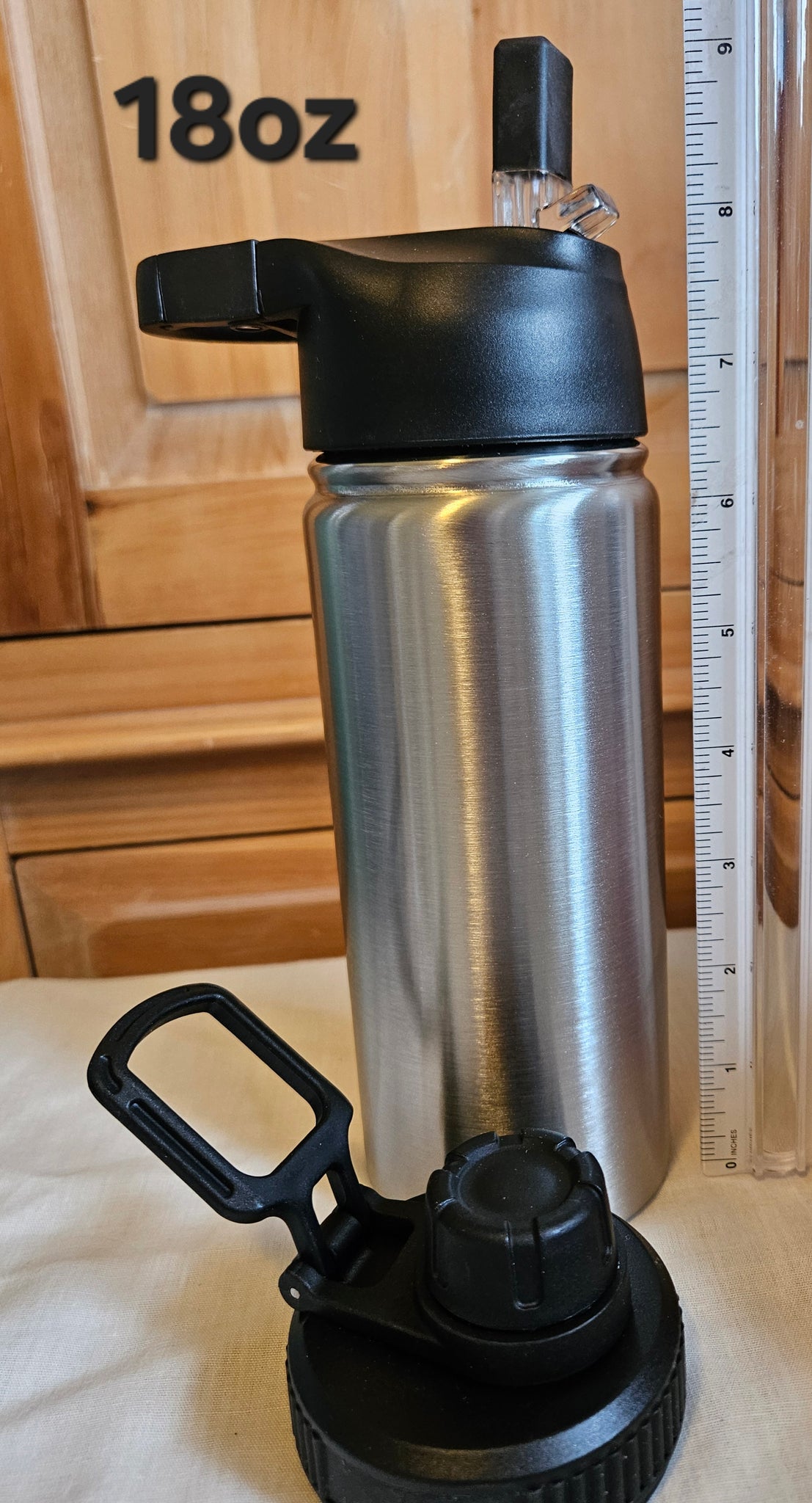 # CUSTOM Water Bottle ~ 18 oz - 2 lids