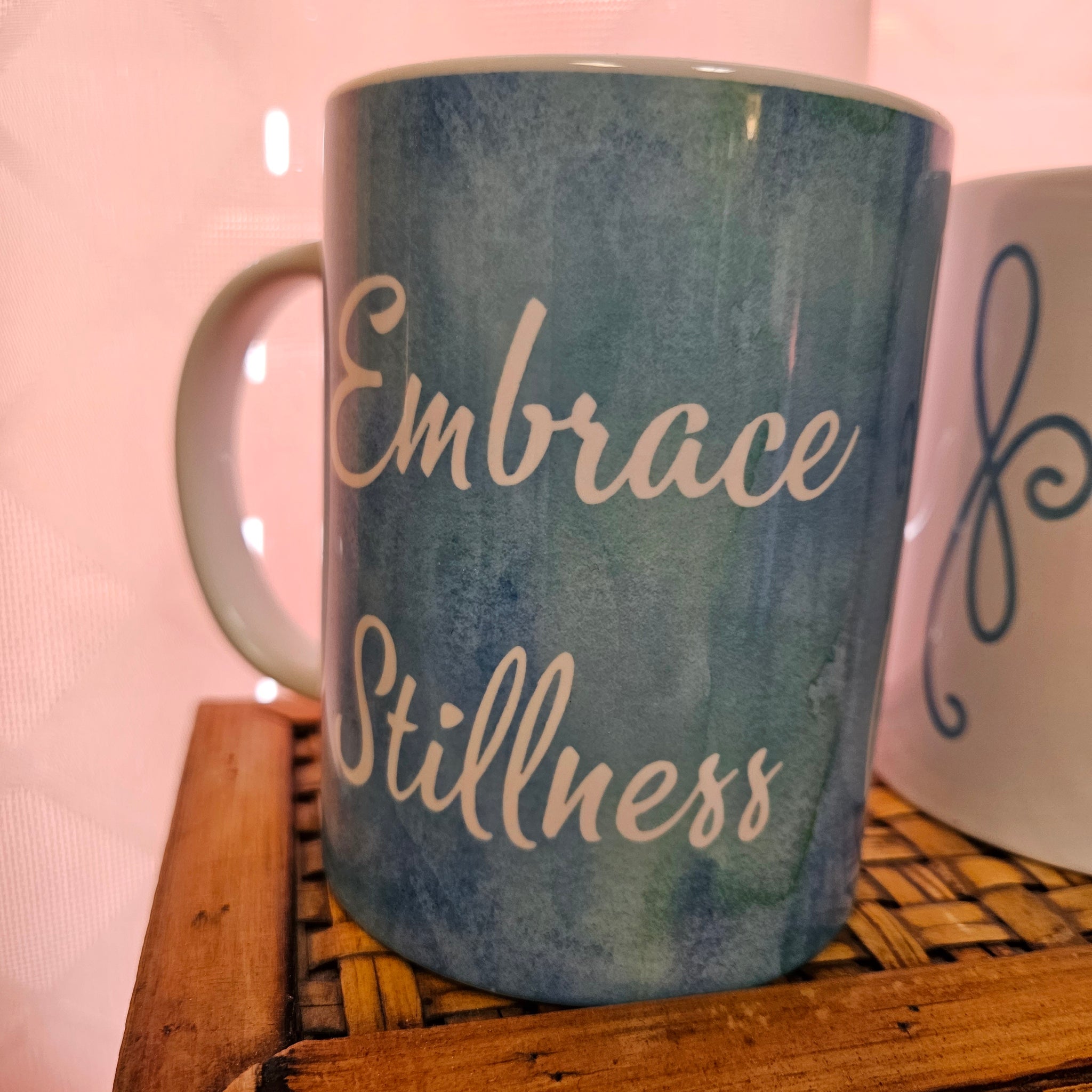 Mug - Embrace Stillness - Soft blue