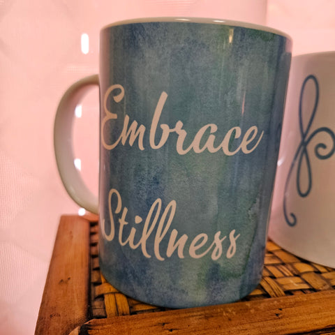 Mug - Embrace Stillness - Soft blue
