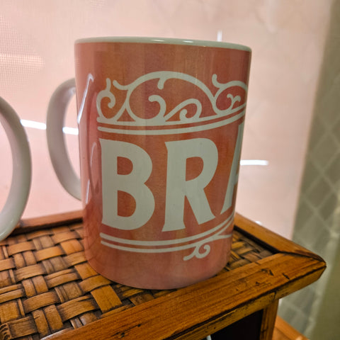 Mug - BRAVE - Soft Pink