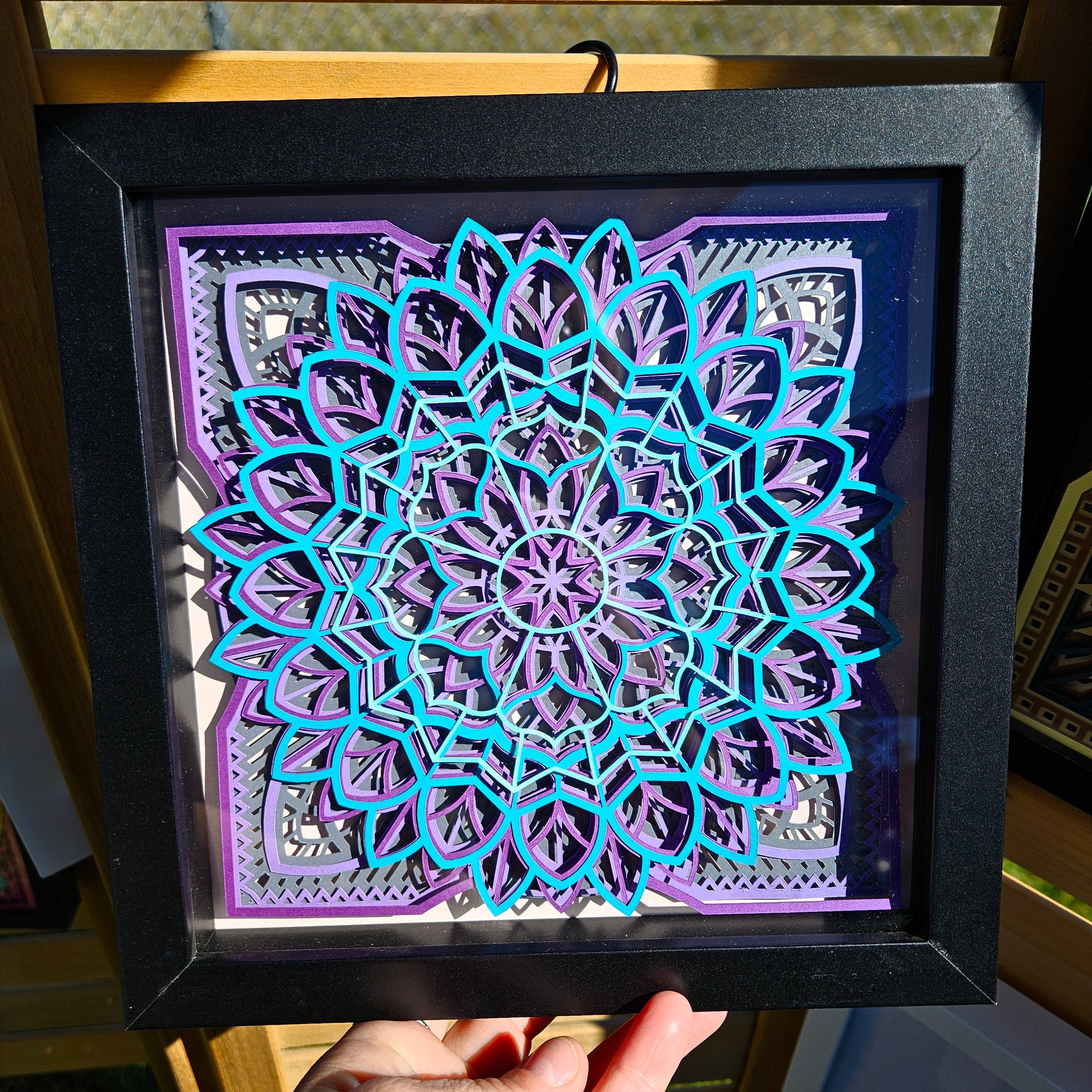 Mandala - 8"x 8" - Cornflower, Purple