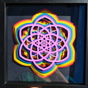 Mandala - 8"x 8" - Rainbow Burst