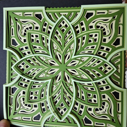 Mandala - 8"x 8" - Celtic Green