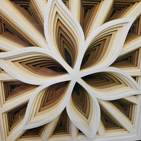 Mandala - 8"x 8" - Optical Brown