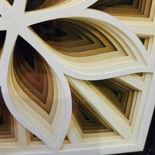 Mandala - 8"x 8" - Optical Brown
