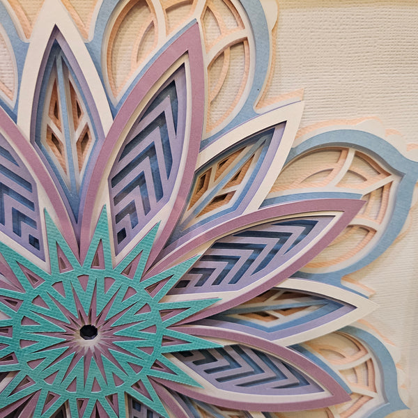 #02 Mandala - 12" x 12" - Pastel Bright