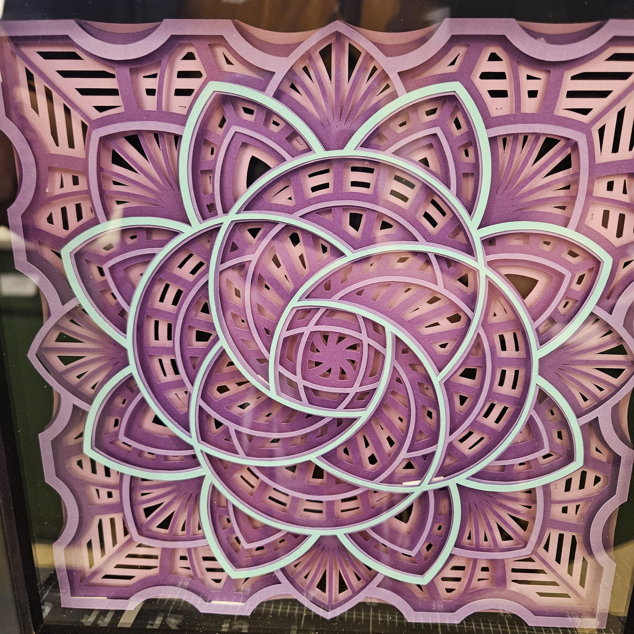 M007 Mandala - 12" x 12" - Intricate Purples