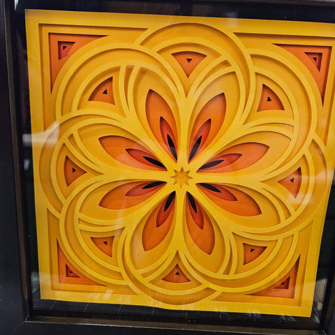 Mandala - 8"x 8" - Bit of Sunshine