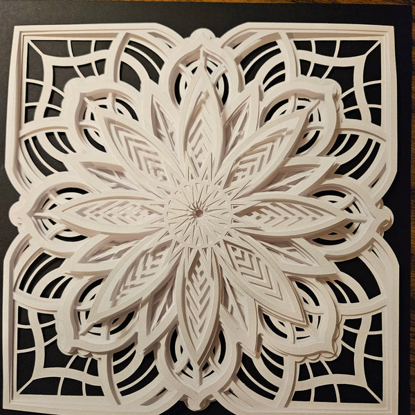 Mandala - 8"x 8" - Delicate Snowflake