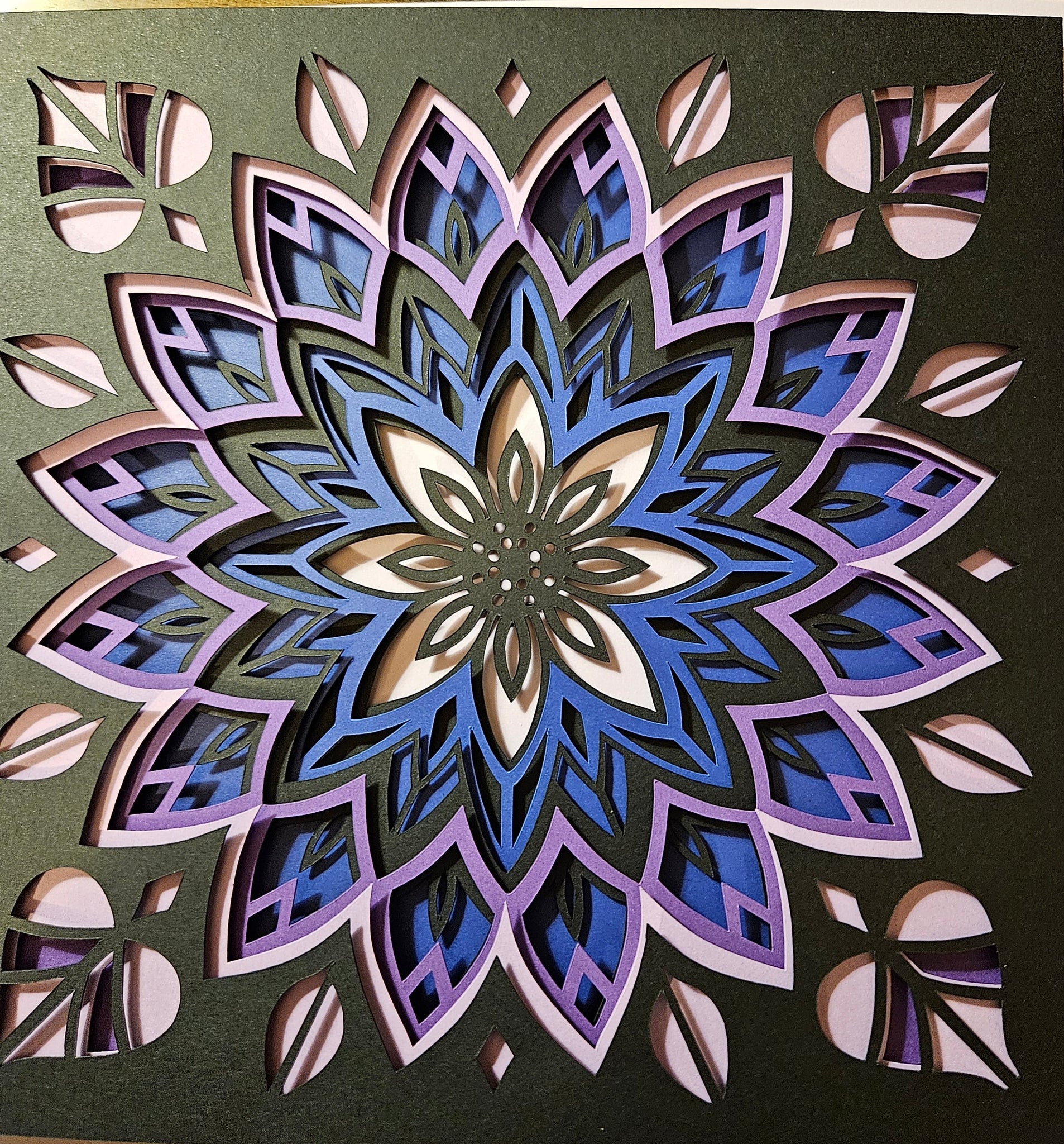 Mandala - 8"x 8" - Shades of Purple