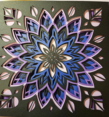Mandala - 8"x 8" - Shades of Purple