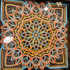 Mandala - 8"x 8" - Autumn Cornflower