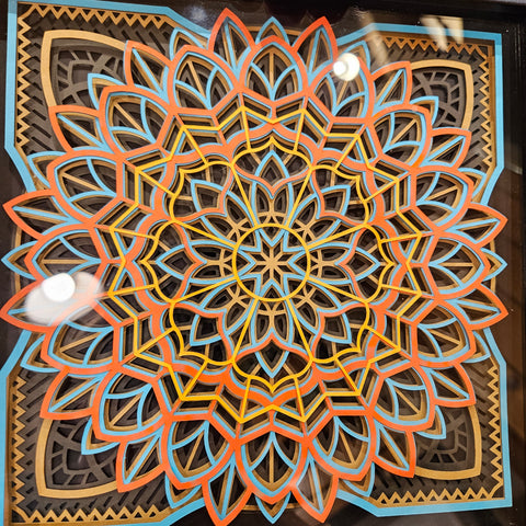 Mandala - 8"x 8" - Autumn Cornflower