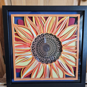 #10 Mandala - 12" x 12" - Sunflower