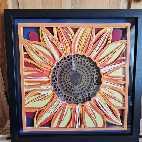 #10 Mandala - 12" x 12" - Sunflower
