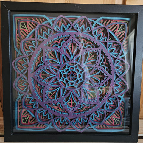 #07 Mandala - 12" x 12" - Jewel Tones
