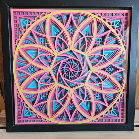 #04 Mandala - 12" x 12" - Spokes, Kaleidoscope