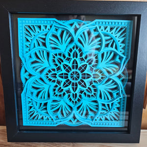 #14 Mandala - 8"x 8" - Classic Blue