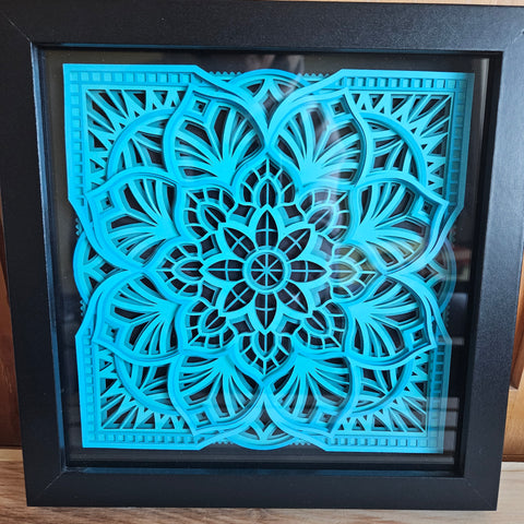 #14 Mandala - 8"x 8" - Classic Blue