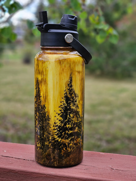 # CUSTOM Water Bottle ~ 32 oz - 2 lids