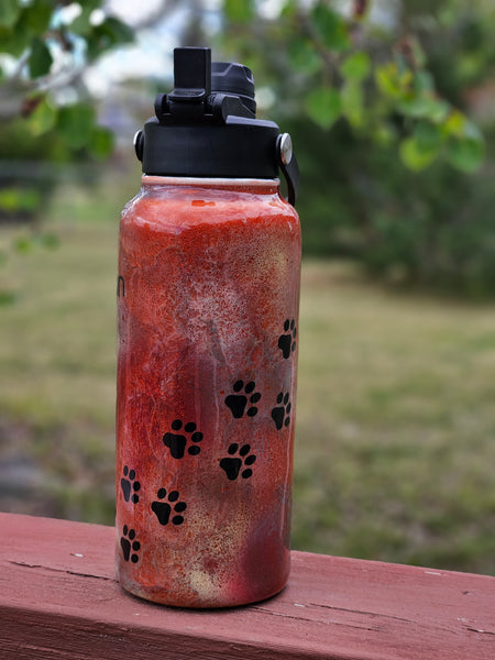 # CUSTOM Water Bottle ~ 32 oz - 2 lids