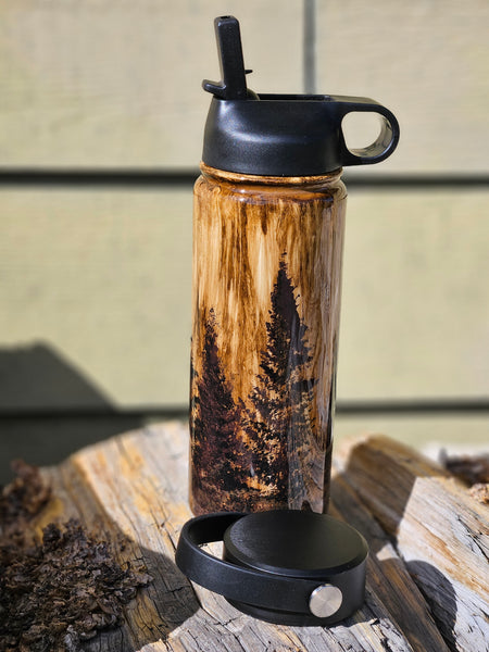 #305 Water Bottle ~ 18 oz-2 lids