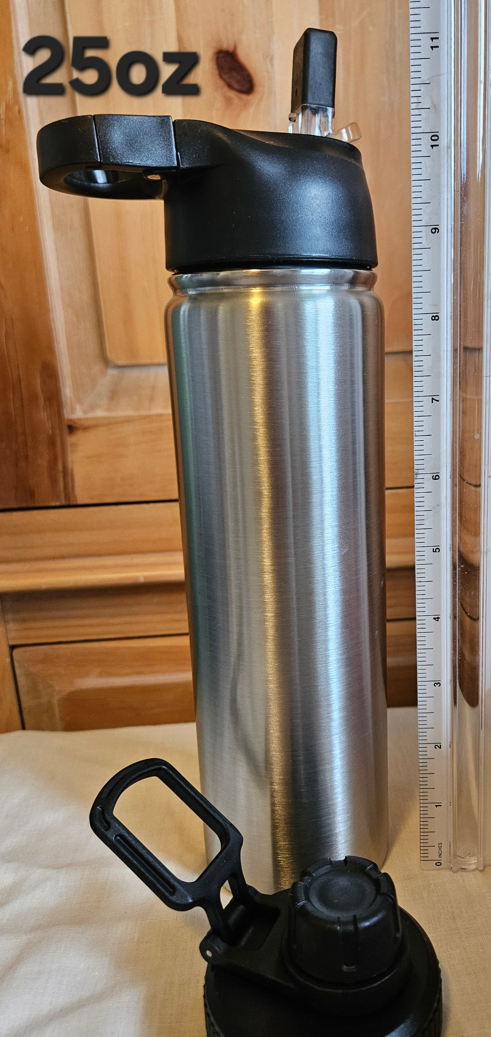 # CUSTOM Water Bottle ~ 25 oz - 2 lids