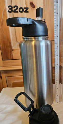 # CUSTOM Water Bottle ~ 32 oz - 2 lids