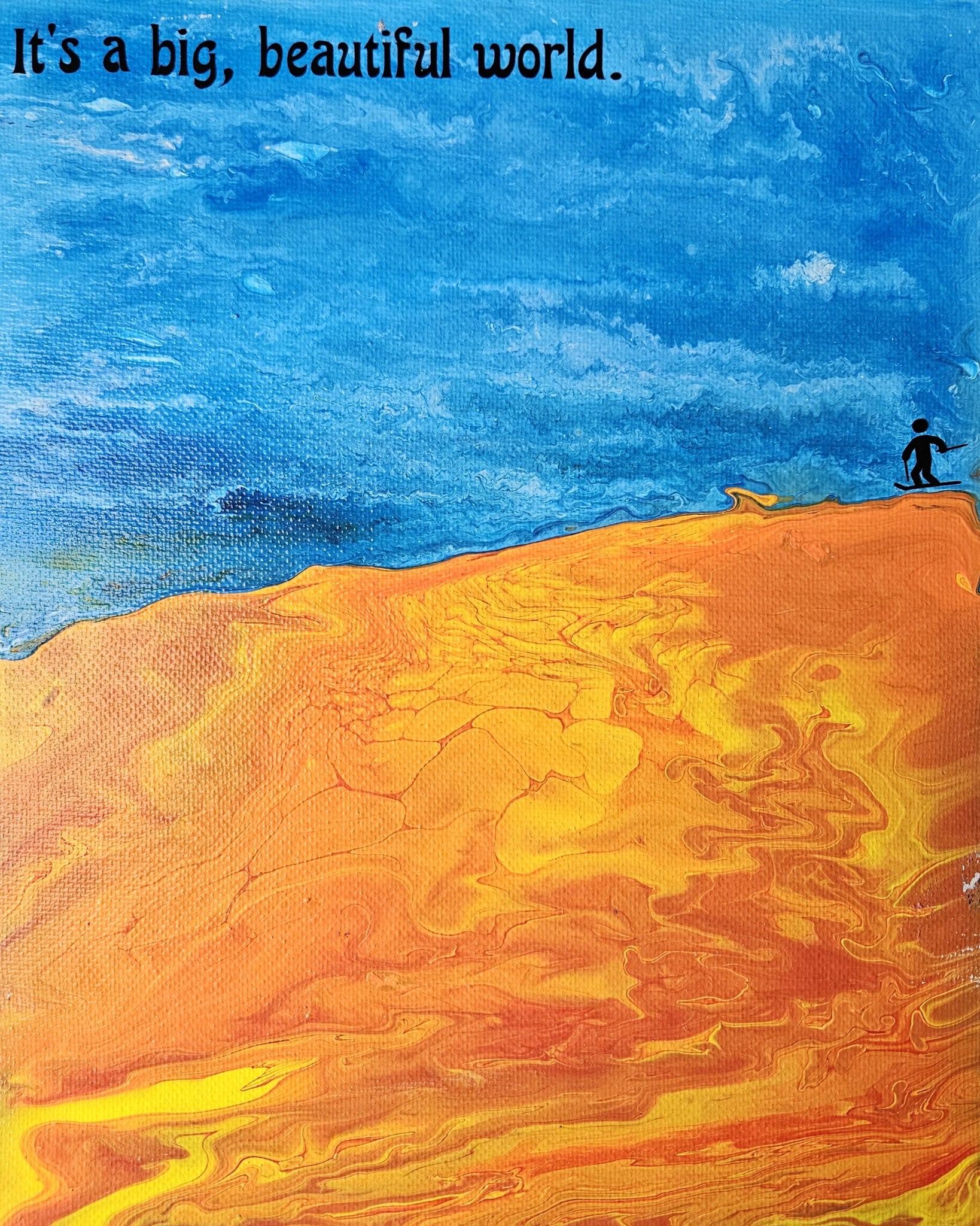 Quote - Big World - 8" x 10"