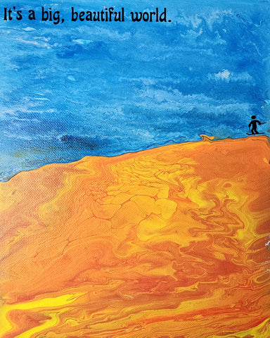 Quote - Big World - 8" x 10"