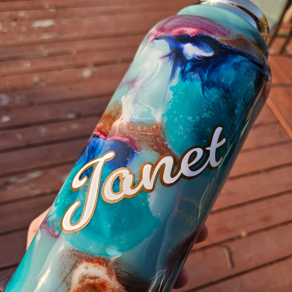 # CUSTOM Water Bottle ~ 32 oz - 2 lids