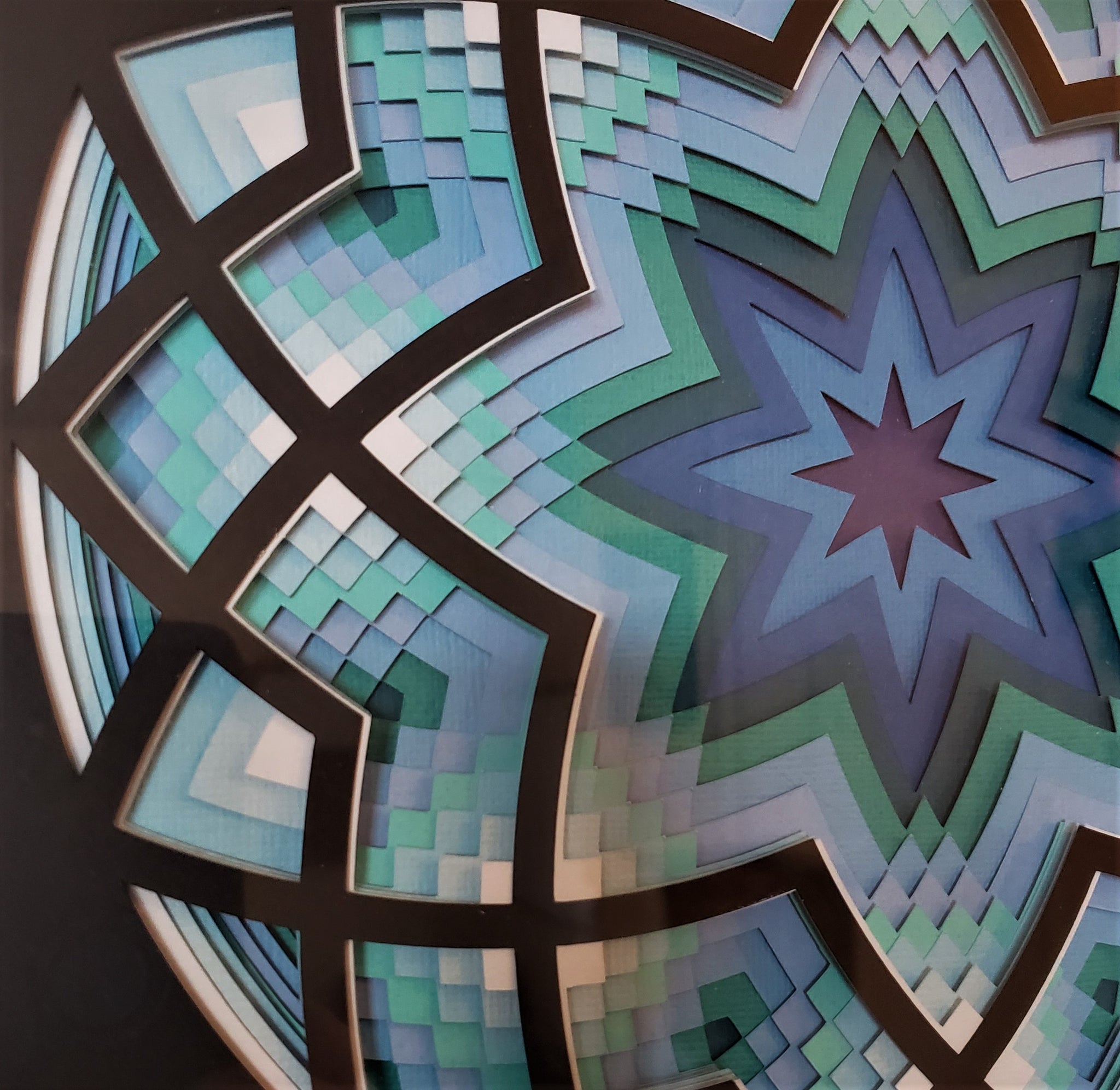 Mandala - 12" x 12" - Deep Pool
