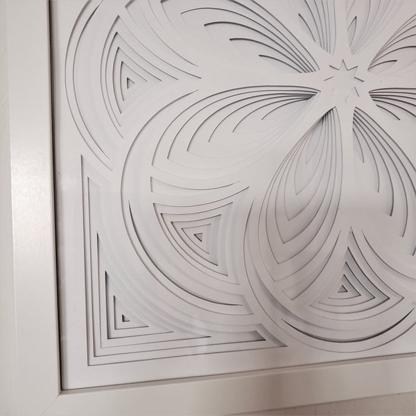 Mandala - 12" x 12" - Circles of White
