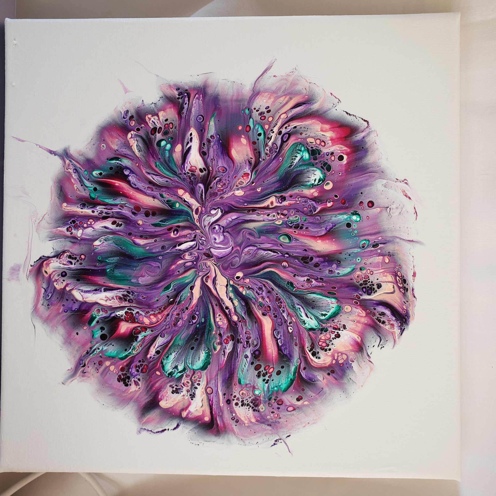 10" x 10" Pour - Day #3 Mardi Gras