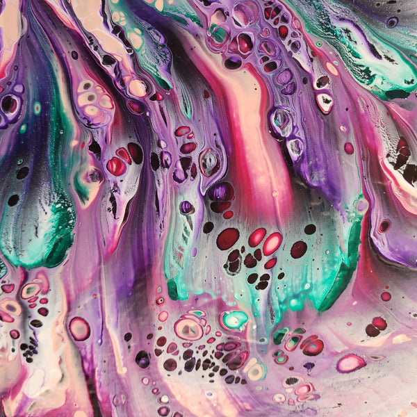 10" x 10" Pour - Day #3 Mardi Gras