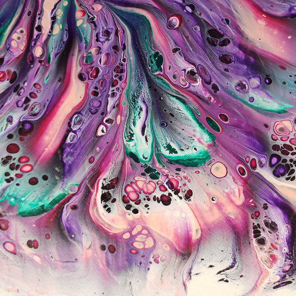 10" x 10" Pour - Day #3 Mardi Gras