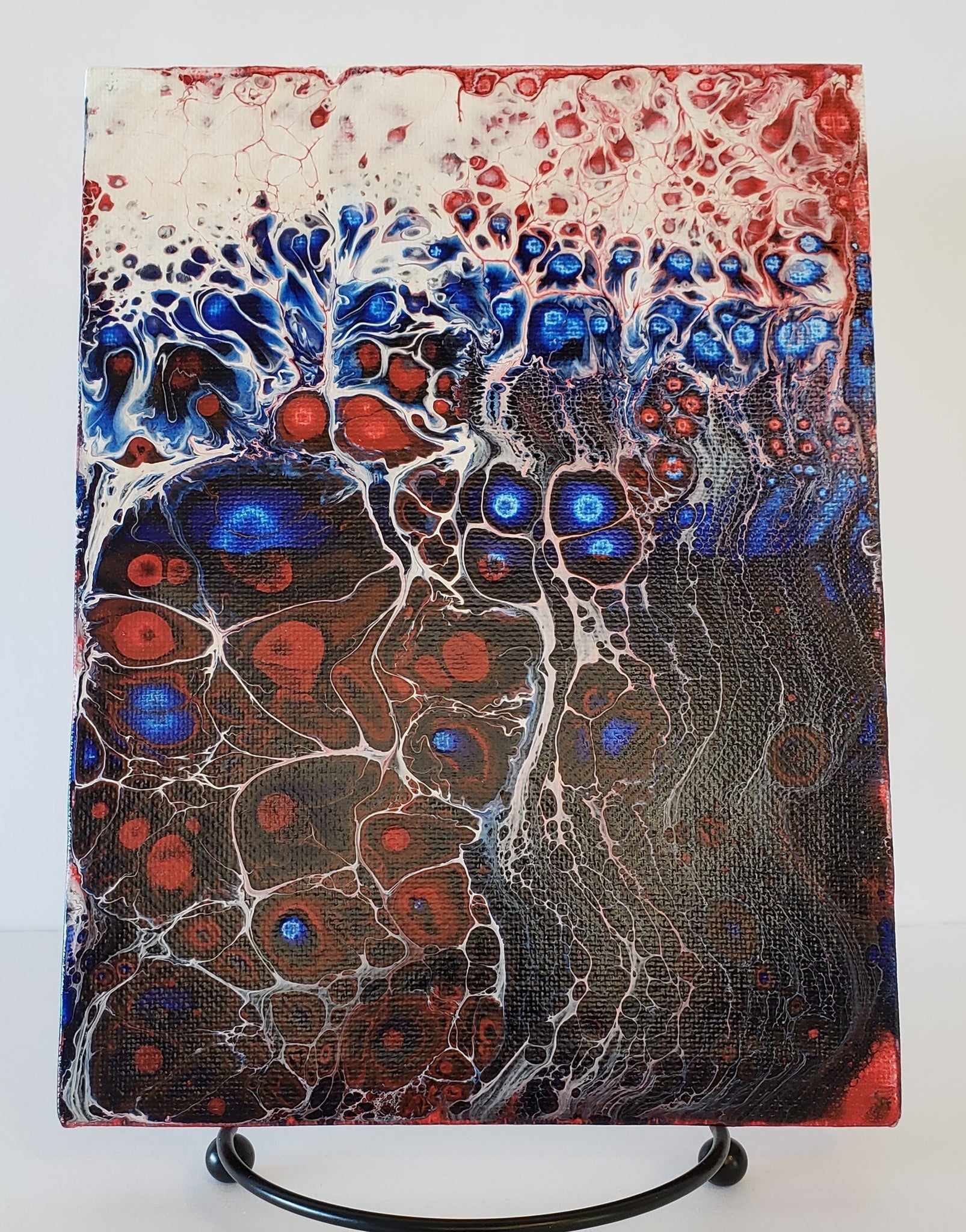 6" x 8" Pour - Red, White and Blue
