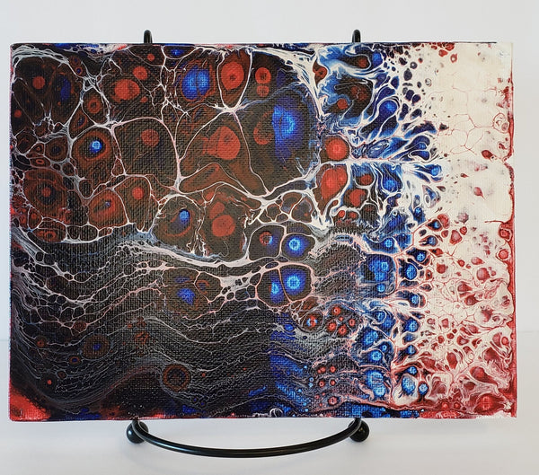6" x 8" Pour - Red, White and Blue
