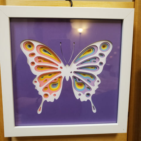 Mandala - 8"x 8" - Butterfly Purple