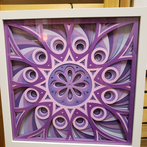 Mandala - 12" x 12" - Innie, Purple