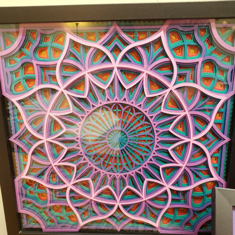 Mandala - 12" x 12" - Shades of Lilac