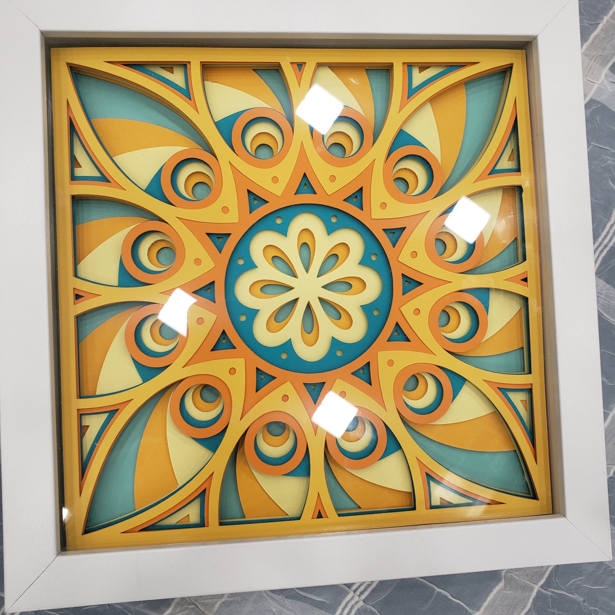 Mandala - 8"x 8" - Sunflower Circles