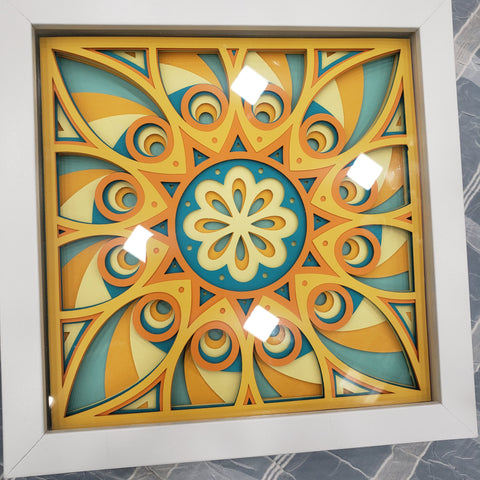 Mandala - 8"x 8" - Sunflower Circles